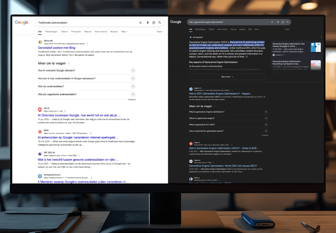SEO in AI-overviews, SEO vs. GEO